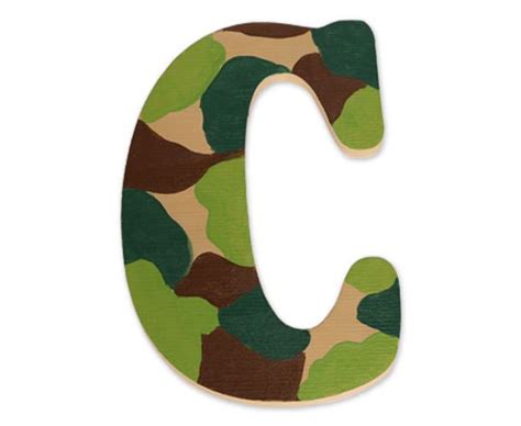 Paint Camo Letters Easy With A Few Colors And Custom Wood Letters We