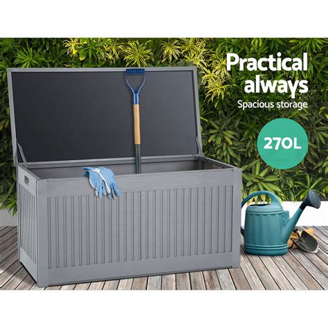 Gardeon Outdoor Storage Box Container Waterproof Lockable Toy Tools