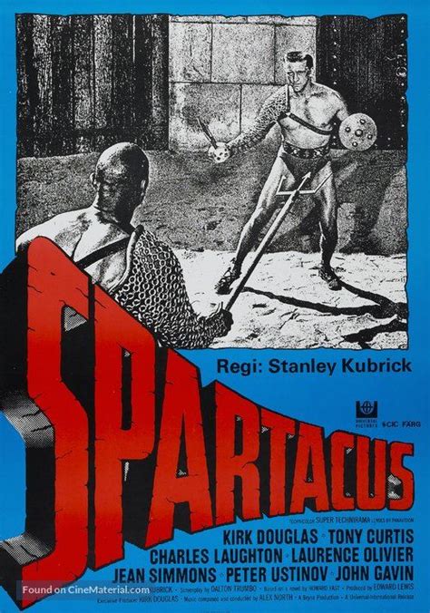 Spartacus Swedish Movie Poster A Spartacus Stanley