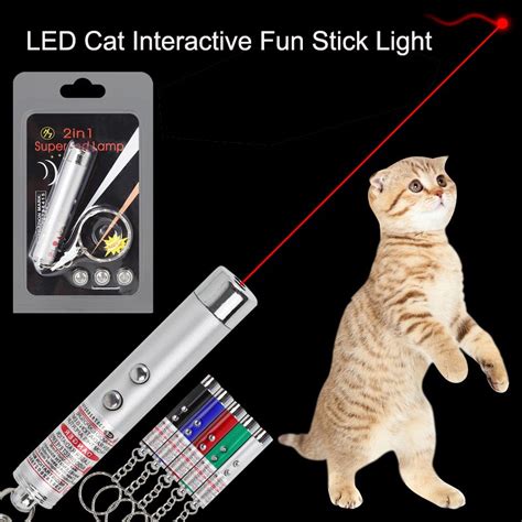 Led Cat Kitten Interactive Fun Stick Light Led Laser Electronic