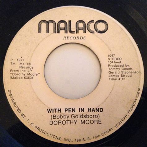 Dorothy Moore With Pen In Hand - Dorothy Moore - With Pen In Hand / Too Blind To See (1977, Vinyl) | Discogs