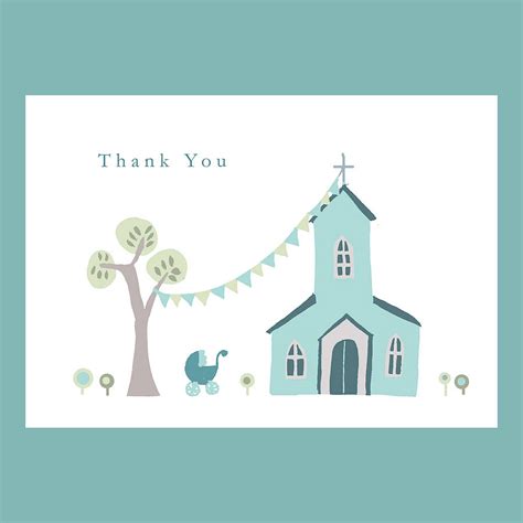 Thank you cards are a great way to show others how grateful you are for having them join you during an important time in your life. personalised christening thank you card by molly moo designs | notonthehighstreet.com
