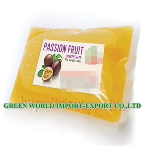 Frozen Passion Fruit Juice Concentrate Puree 100 Natural Buy