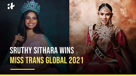 Sruthy Sithara Becomes First Indian To Win Miss Trans Global 2021 Youtube