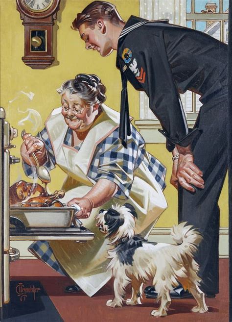 Leyendecker Thanksgiving Illustration Norman Rockwell Art