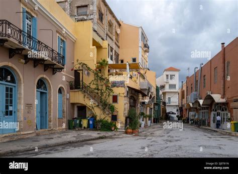 Old Town Chania Crete Greece Stock Photo Alamy