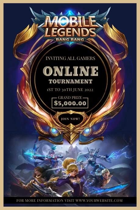 Copy Of Mobile Legends Tournament Invitation Template Postermywall