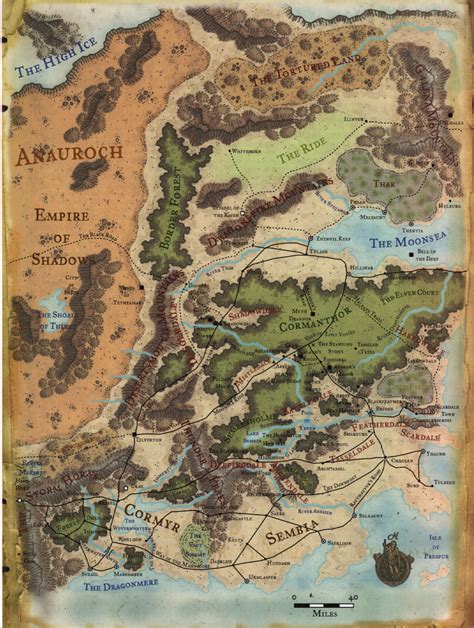 Realms Helps The Dalelands Map