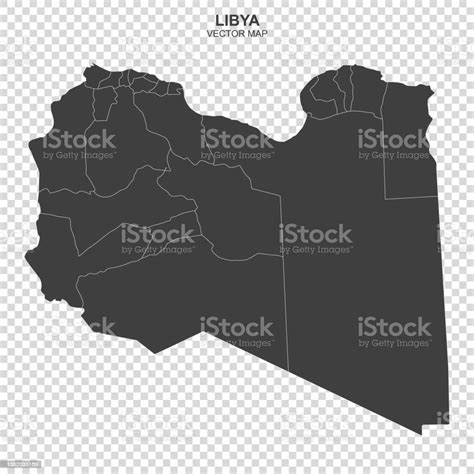 Vector Design Element Map Of Libya Stock Illustration Download Image
