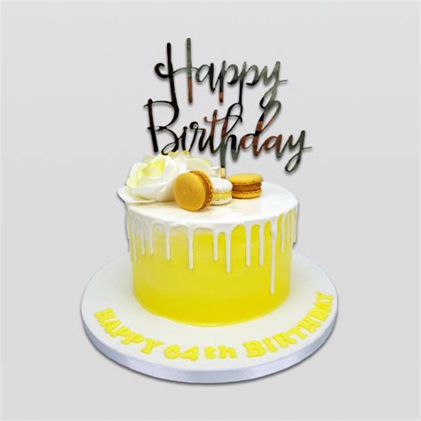 Happy Birthday Yellow Cake