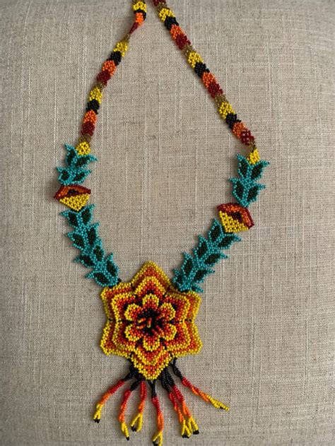 Colorful Mayan Necklace Estilo 8 Etsy