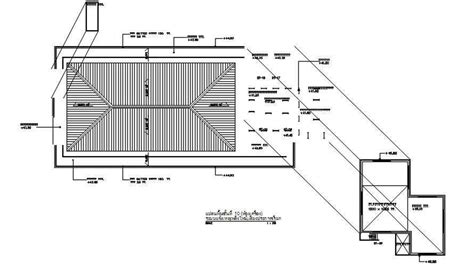 Roof Framing Section Plan Of The House Autocad Dwg Drawing File Is