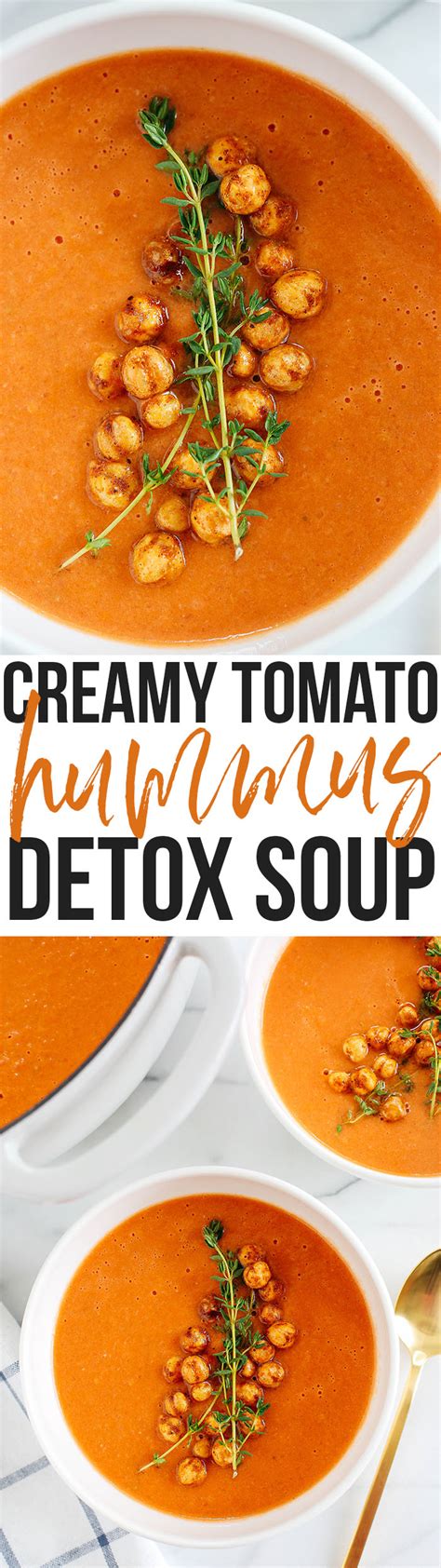 Would it be okay to make the blended tomato mixture the night before for a dinner party, then put in on the stove and reheat it with the broth, just before serving? Creamy Tomato Hummus Detox Soup - Eat Yourself Skinny