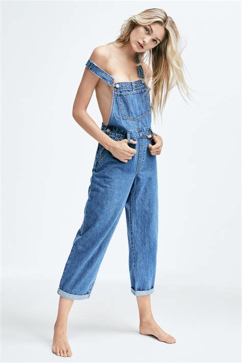 Free People Levis Baggy Denim Overalls In Blue Lyst