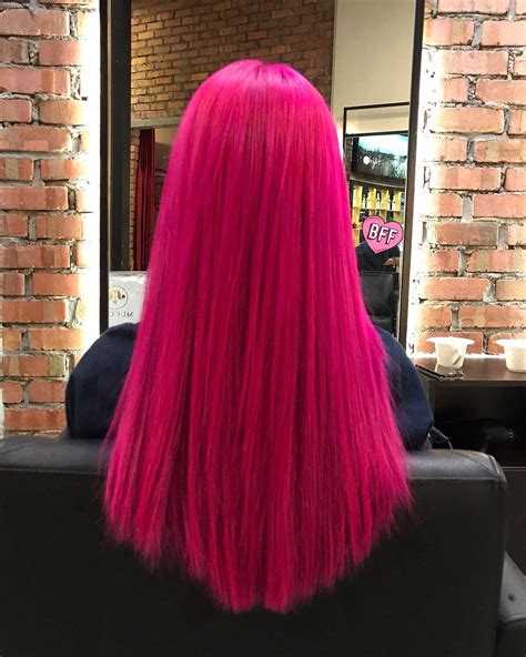Dyed Hot Pink Barbie Hair Today 💋 Rfancyfollicles