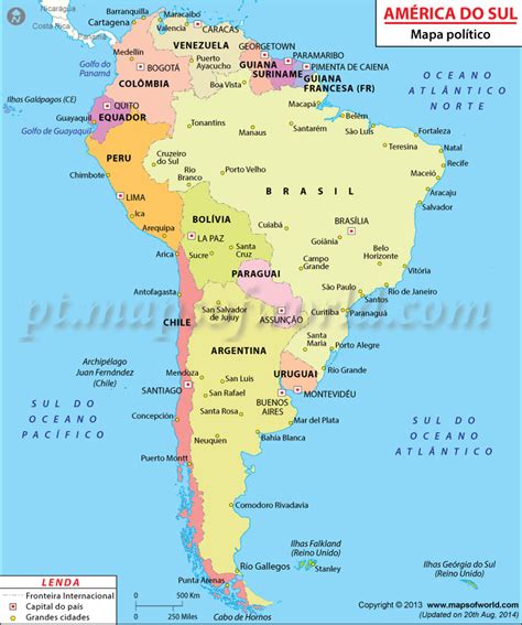 Am Rica Do Sul Mapa Mapa Da Am Rica Do Sul