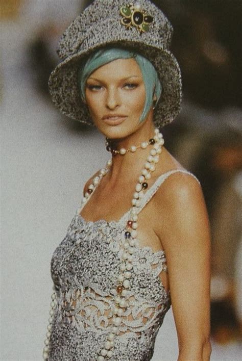 Linda Evangelista Chanel Haute Couture 92 Fashion History Linda
