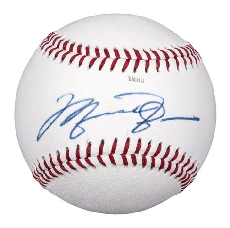 Lot Detail Michael Jordan Single Signed Baseball Psadna