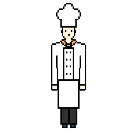 Pixel Art Clipart Transparent Png Hd Pixel Art Character Chef Pixel