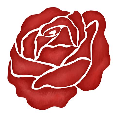 Red Rose Flower Drawing Illustration 13168250 Png