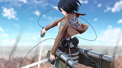 3840x2160 Resolution Mikasa Ackerman Shingeki No Kyojin Swords 4k