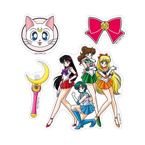 Stickers Sailor Moon Reposicionáveis Kawaii Panda Making Life Cuter
