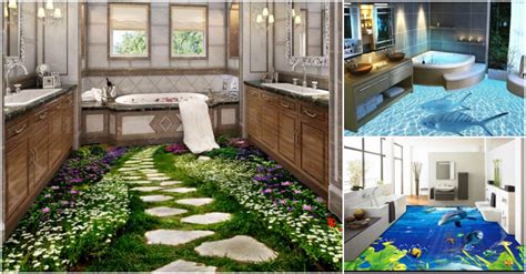 Floor designs are usually kept simple. 15 Mind-Blowing 3D Floor Designs For Your Bathroom