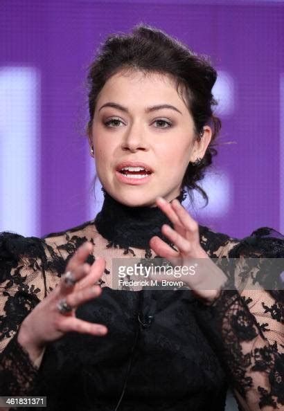 Actress Tatiana Maslany Speaks Onstage During The Orphan Black