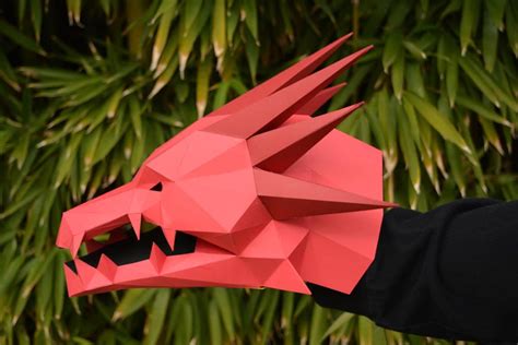 Origami Dragon Hand Puppet Drools Dragon Full Body Professional Hand