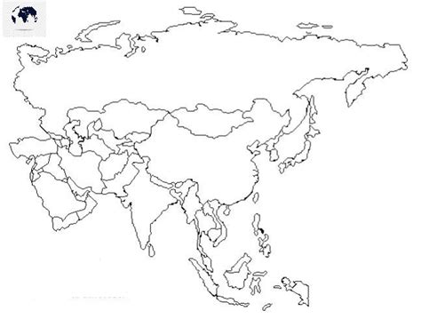 Printable Blank Asia Map Outline Transparent Png Map Blank World Map