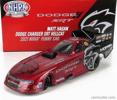 Autoworld Awn002 Scale 124 Dodge Charger Srt Hellcat Nhra Funny Car