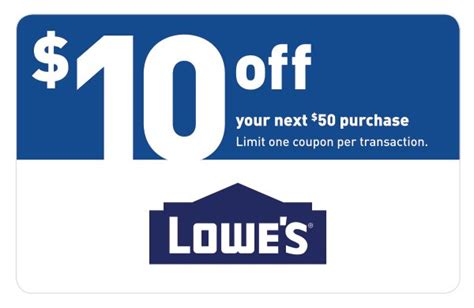 Lowes 3 Days Only Get 10 Off Your Next Purchase Milled