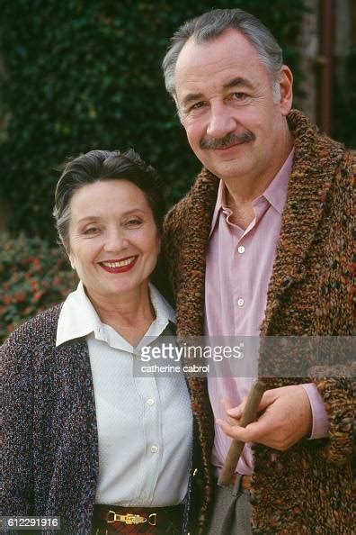 Actress Monique Chaumette With Her Husband French Actor Philippe