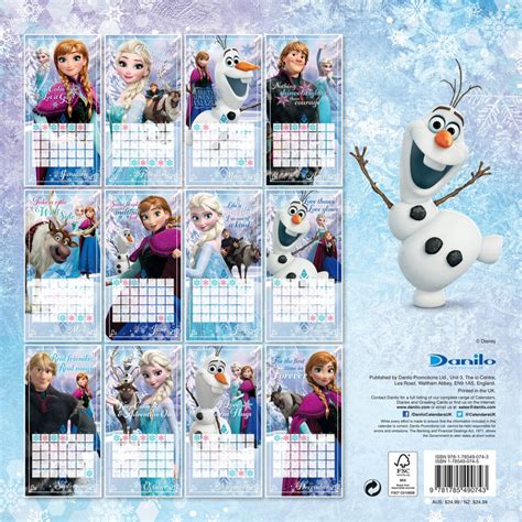 Disney Frozen Calendarios 2019