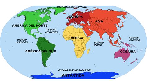 Mapa Dos Continentes