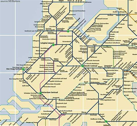 Dutch Railways Guide Rail Network Netherlands Ns Trains Travel