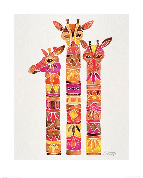 Cat Coquillette Giraffes Mounted Print The Art Group