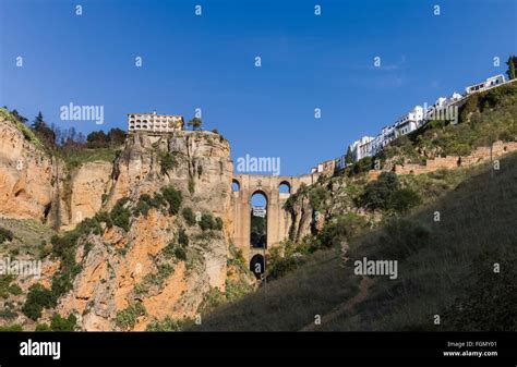 Ronda Malaga Province Andalusia Southern Spain Gorge And Puente