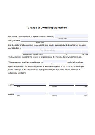 45 SAMPLE Ownership Agreements In PDF MS Word