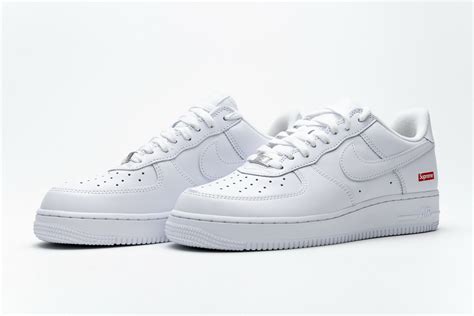 Supreme X Nike Air Force 1 Low Box Logo White Cu9225 100