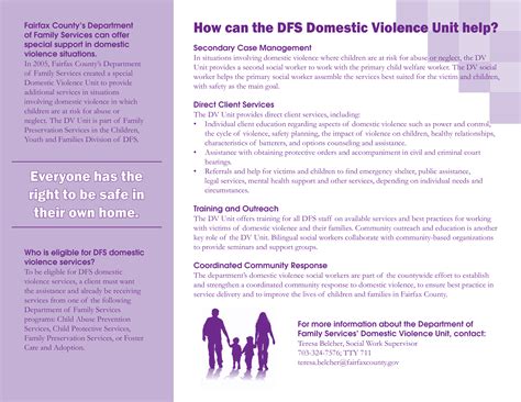 Télécharger Gratuit Domestic Violence Service Brochure