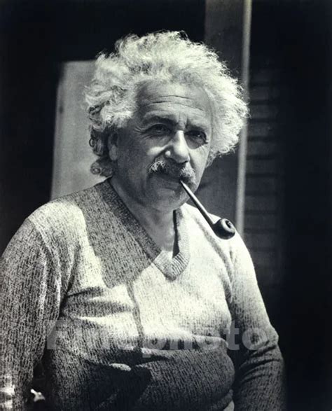 1930s Vintage Albert Einstein Physicist Smoking Pipe Von Horn Photo