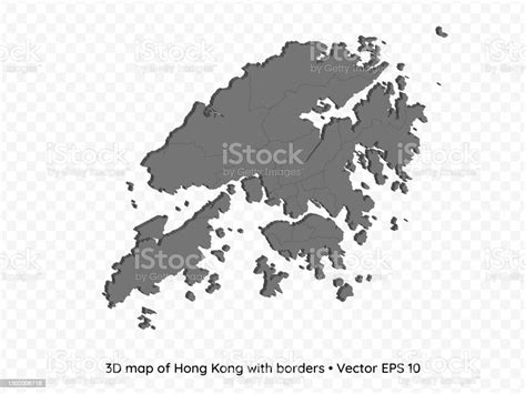 3d Map Of Hong Kong Stock Illustration Download Image Now Business