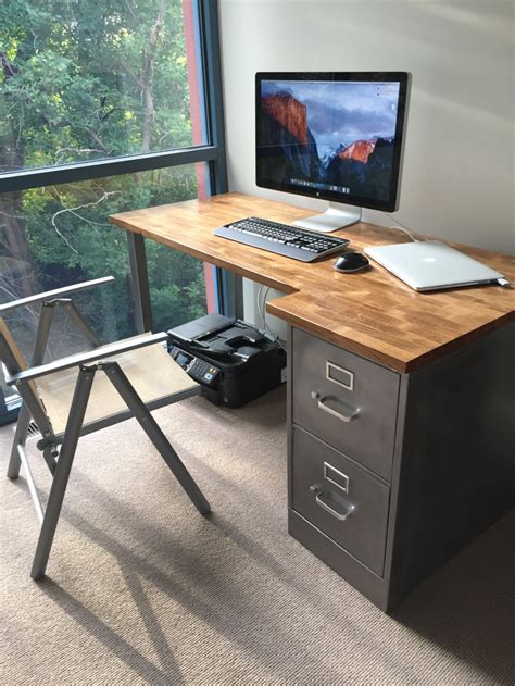 A wood file cabinet, metal filing cabinet or lateral filing cabinet lets you access your files and documents with ease. Desk / Refinished 2 drawer Metal Filing Cabinet Solid Wood ...