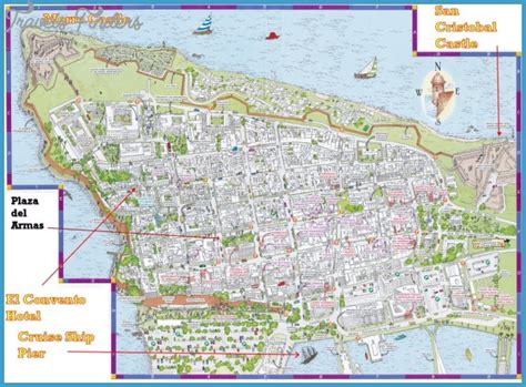 Old San Juan Map Travelsfinderscom