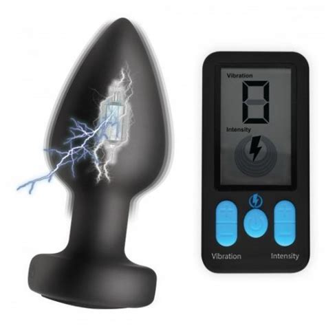 Zeus E Stim Pro Silicone Vibrating Anal Plug With Remote Control Sex