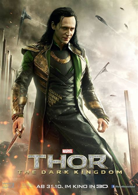 Poster Internacional De Thor The Dark World Nos Presenta A Loki