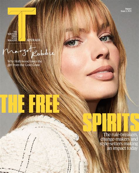 Margot Robbie The New York Times Style Magazine Australia August 2021 Cover • Celebmafia