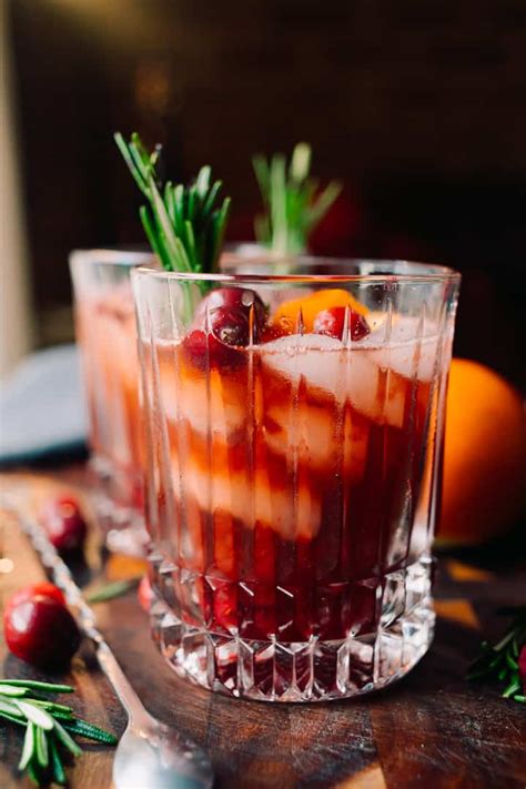 Low Carb Keto Spiced Cranberry Old Fashioned A Full Living
