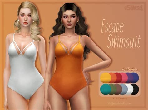 Escape Swimsuit By Trillyke At Tsr Sims 4 Updates